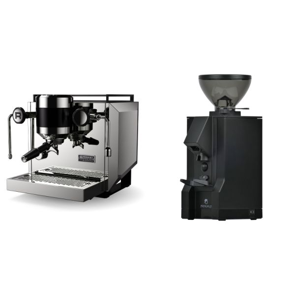 Rocket Espresso Bicocca, stainless silver + Eureka Mignon Manuale, BL black