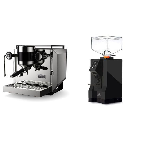 Rocket Espresso Bicocca, chrome + Eureka Mignon Perfetto, BL black