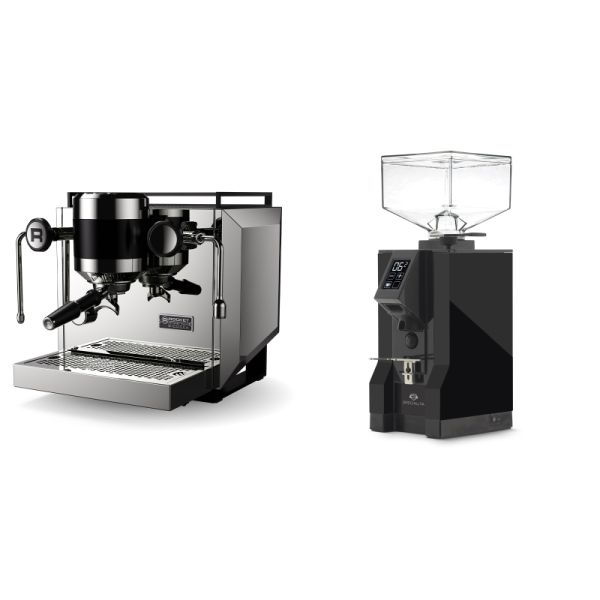 Rocket Espresso Bicocca, chrome + Eureka Mignon Specialita, BL black