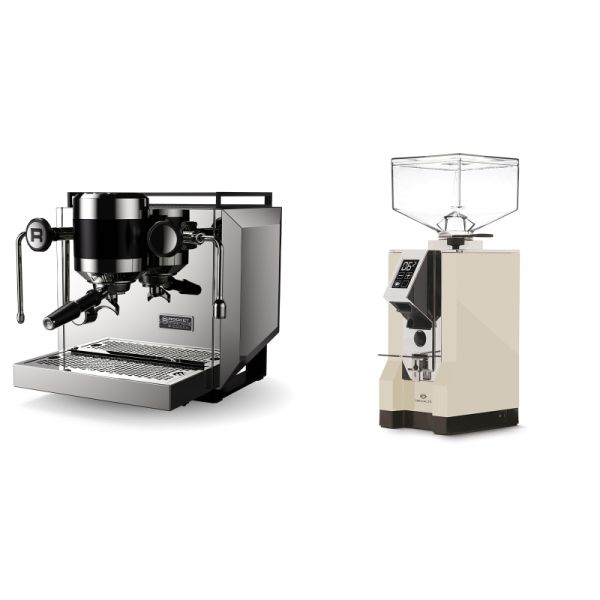 Rocket Espresso Bicocca, stainless silver + Eureka Mignon Specialita, CR cream