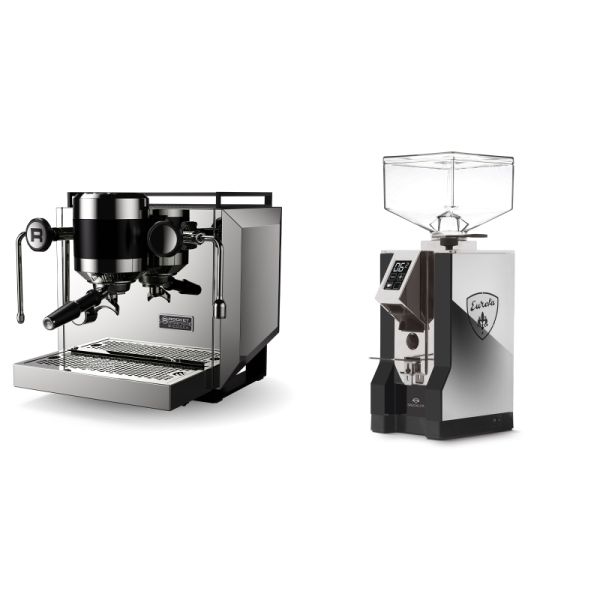 Rocket Espresso Bicocca, chrome + Eureka Mignon Specialita, NX black