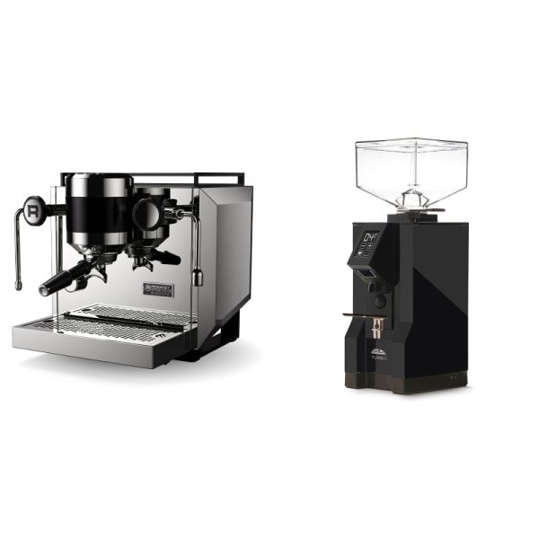 Rocket Espresso Bicocca, chrome + Eureka Mignon Turbo, BL black