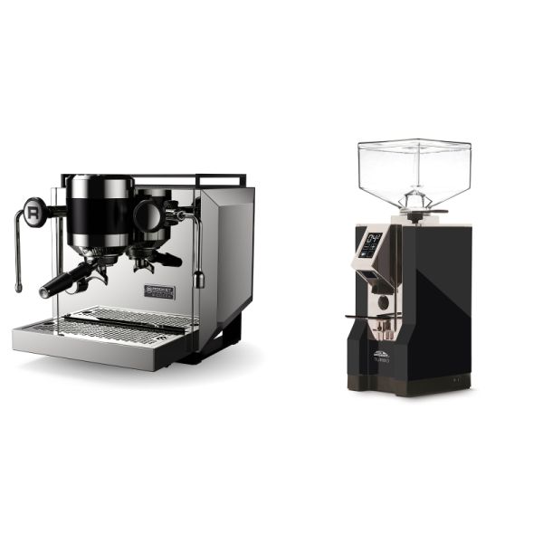 Rocket Espresso Bicocca, stainless silver + Eureka Mignon Turbo, CR black