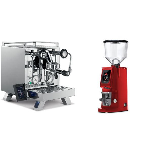 Rocket Espresso R 58 Cinquantotto + Eureka Atom W 65, ferrari red