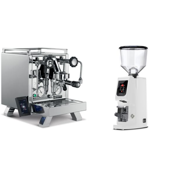 Rocket Espresso R 58 Cinquantotto + Eureka Atom W 75, white