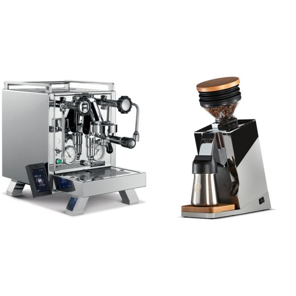 Rocket Espresso R 58 Cinquantotto + Eureka Mignon Single Dose PRO, Chrome & Oak