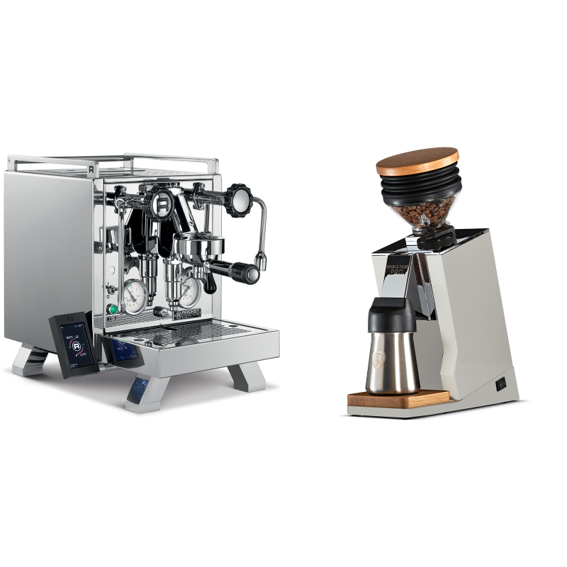 Rocket Espresso R 58 Cinquantotto + Eureka Mignon Single Dose PRO, White & Oak