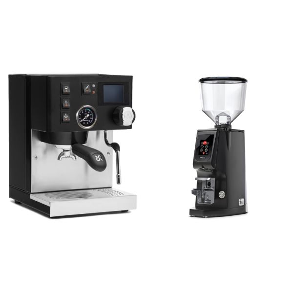 Rancilio Silvia BC PID, black + Eureka Atom W 65, black