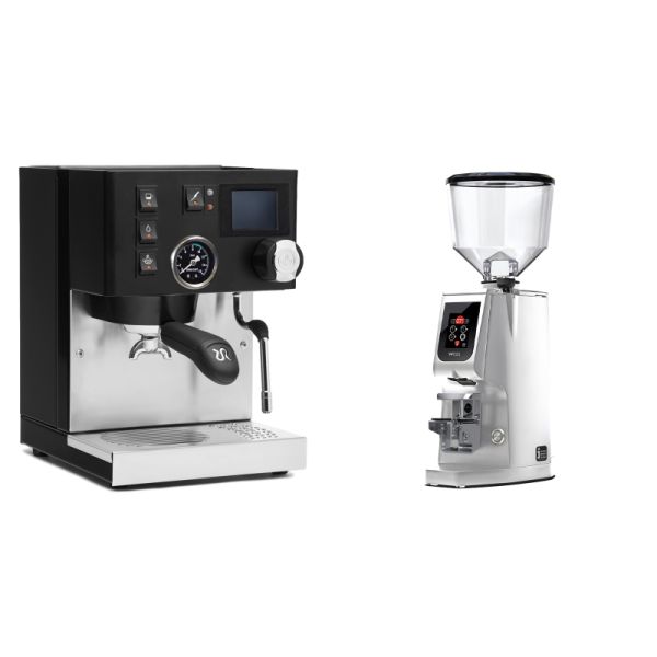 Rancilio Silvia BC PID, black + Eureka Atom W 65, chrome