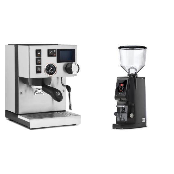 Rancilio Silvia BC PID + Eureka Atom W 65, black