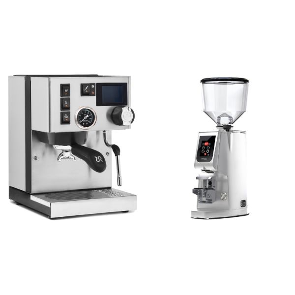 Rancilio Silvia BC PID + Eureka Atom W 65, chrome