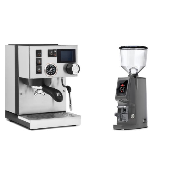 Rancilio Silvia BC PID + Eureka Atom W 75, grey