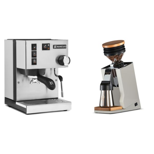 Rancilio Silvia BC + Eureka Mignon Single Dose PRO, White & Oak