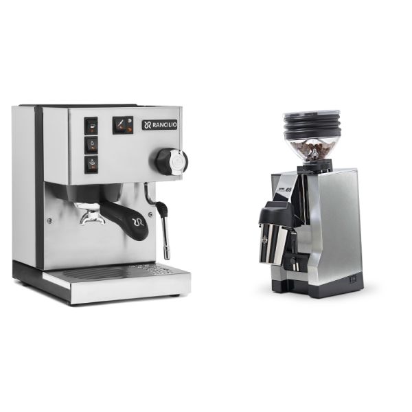 Rancilio Silvia BC + Eureka Mignon Zero 65 All Purpose, CR chrome