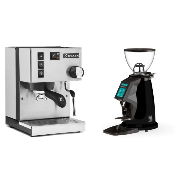 Rancilio Silvia BC + Rocket Espresso SPLUGA, black