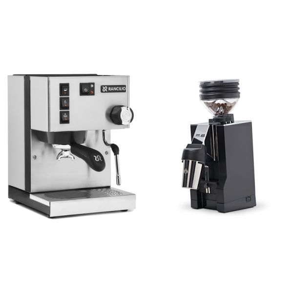 Rancilio Silvia E + Eureka Mignon Zero 65 All Purpose, CR black