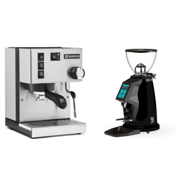 Rancilio Silvia E + Rocket Espresso SPLUGA, black