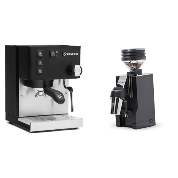 Rancilio Silvia BC, black + Eureka Mignon Zero 65 All Purpose, CR black