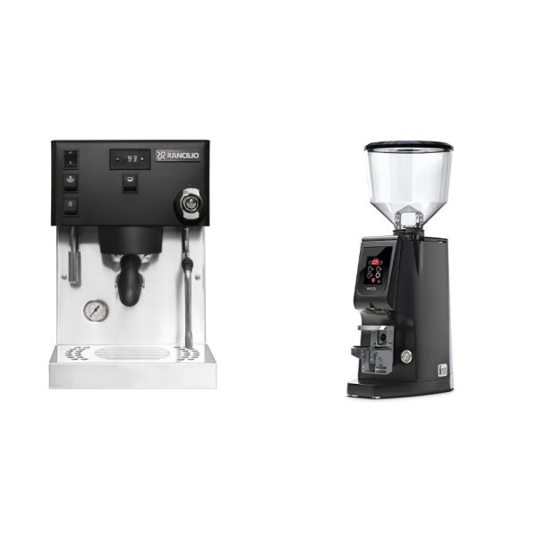 Rancilio Silvia PRO X, black + Eureka Atom W 65, black