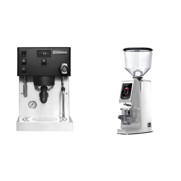 Rancilio Silvia PRO X, black + Eureka Atom W 65, chrome