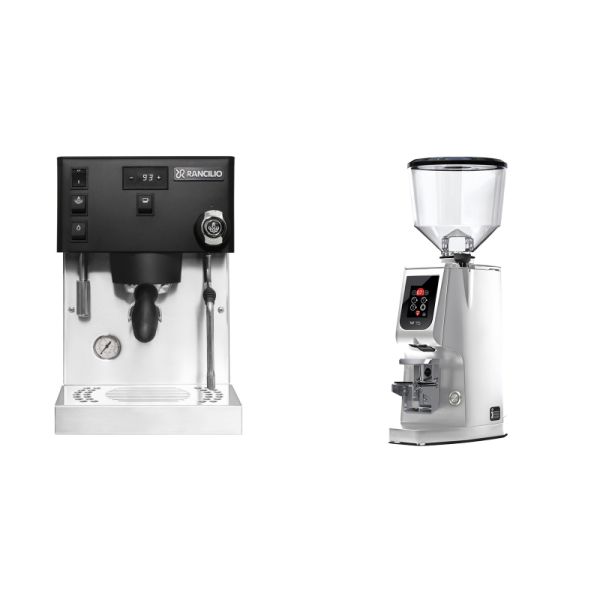 Rancilio Silvia PRO X, black + Eureka Atom W 75, chrome