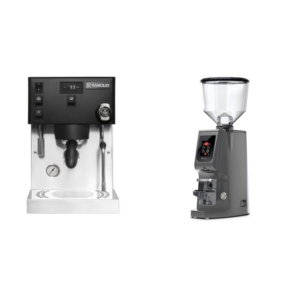 Rancilio Silvia PRO X, black + Eureka Atom W 75, grey