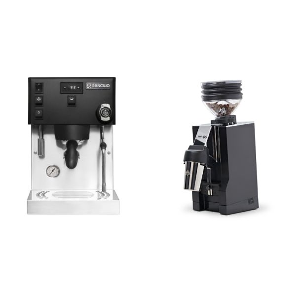 Rancilio Silvia PRO X, black + Eureka Mignon Zero 65 All Purpose, CR black