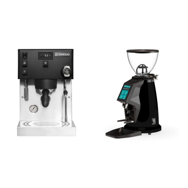 Rancilio Silvia PRO X, black + Rocket Espresso SPLUGA, black