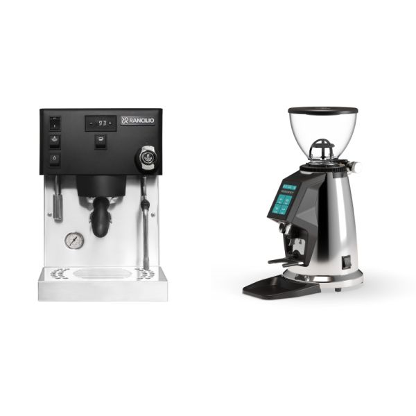 Rancilio Silvia PRO X, black + Rocket Espresso SPLUGA, chrome