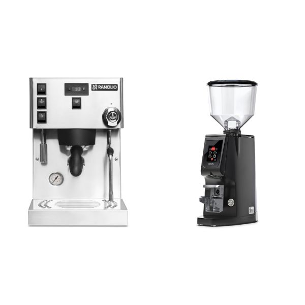 Rancilio Silvia PRO X + Eureka Atom W 65, black