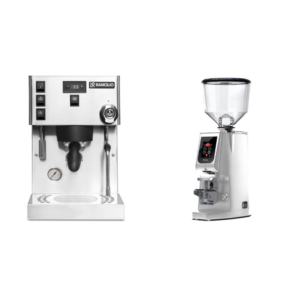 Rancilio Silvia PRO X + Eureka Atom W 65, chrome