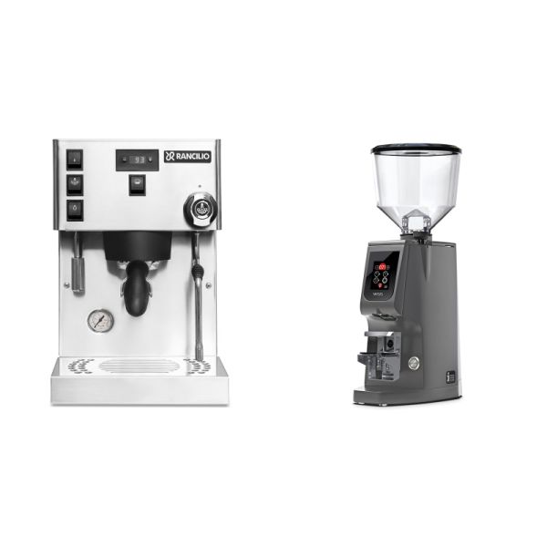 Rancilio Silvia PRO X + Eureka Atom W 65, grey