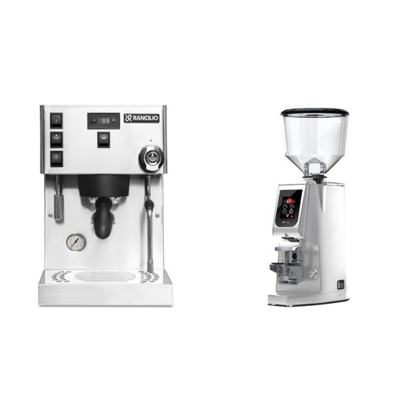 Rancilio Silvia PRO X + Eureka Atom W 75, chrome