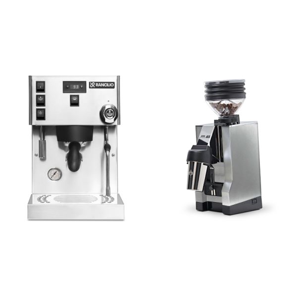 Rancilio Silvia PRO X + Eureka Mignon Zero 65 All Purpose, CR chrome