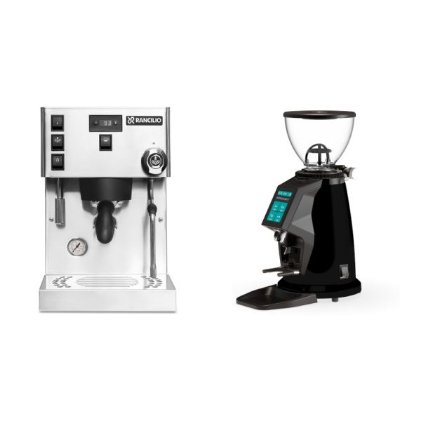 Rancilio Silvia PRO X + Rocket Espresso SPLUGA, black