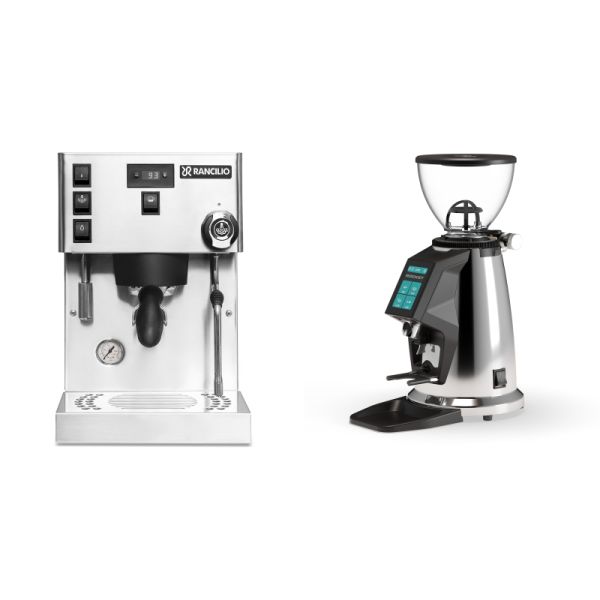 Rancilio Silvia PRO X + Rocket Espresso SPLUGA, chrome