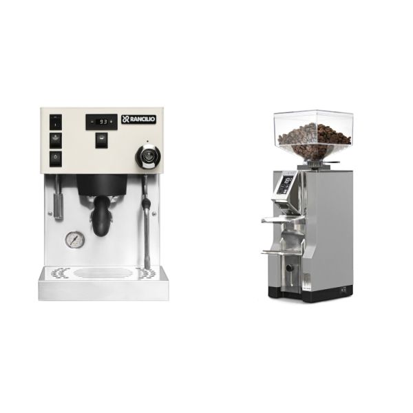 Rancilio Silvia PRO X, white + Eureka Mignon Libra, CR grey