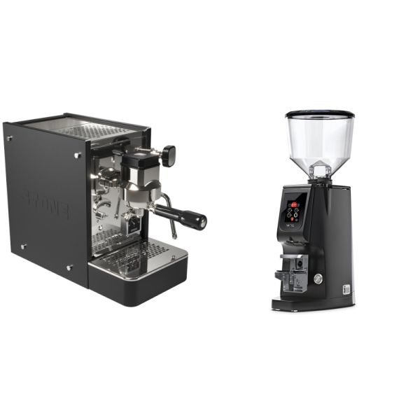 Stone Espresso Lite Black + Eureka Atom W 75, black