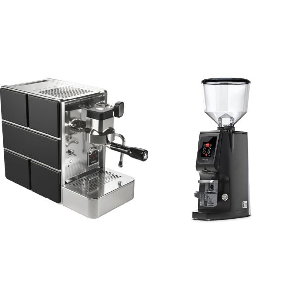 Stone Espresso Mine Black + Eureka Atom W 65, black