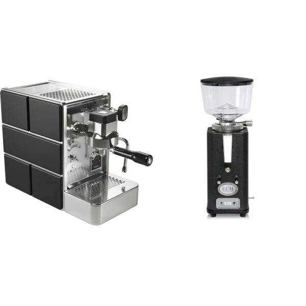 Stone Espresso Mine Black + ECM S-Automatik 64, anthracite