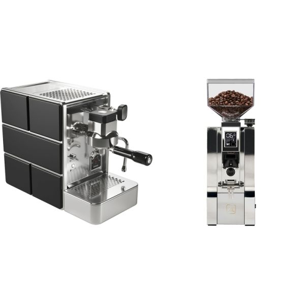 Stone Espresso Mine Black + Eureka Mignon XL, CR chrome