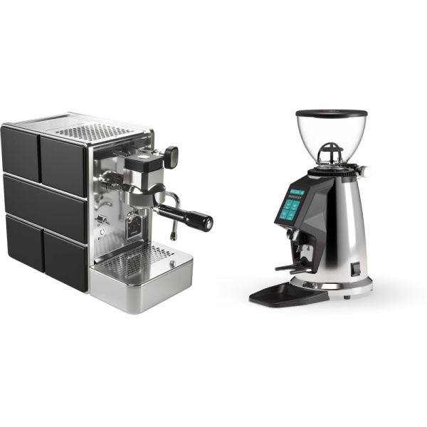 Stone Espresso Mine Black + Rocket Espresso SPLUGA, chrome