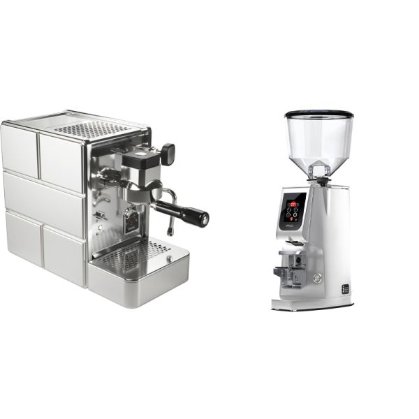 Stone Espresso Mine Premium + Eureka Atom W 65, chrome