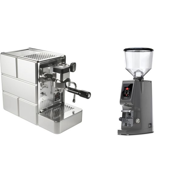 Stone Espresso Mine Premium + Eureka Atom W 65, grey