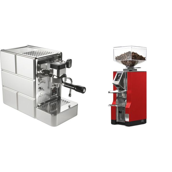 Stone Espresso Mine Premium + Eureka Mignon Libra, CR ferrari red