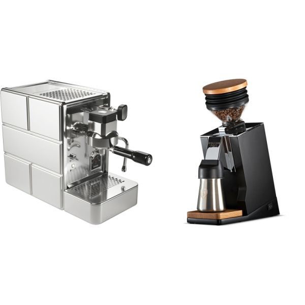 Stone Espresso Mine Premium + Eureka Mignon Single Dose PRO, Black & Oak