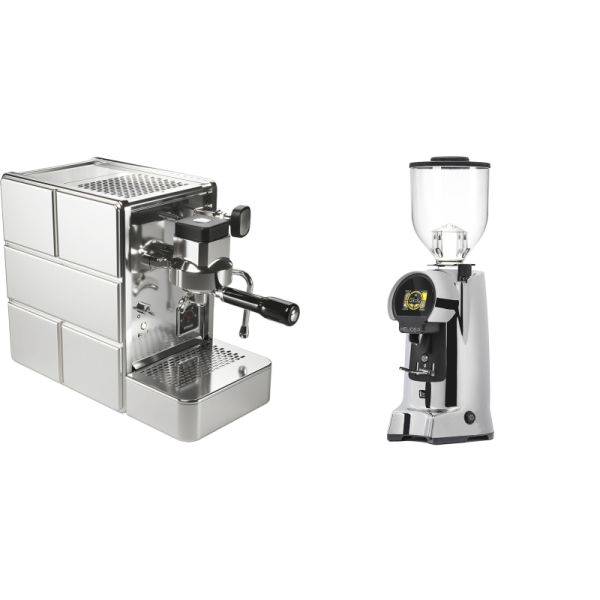 Stone Espresso Mine Premium + Eureka Helios 75, chrome