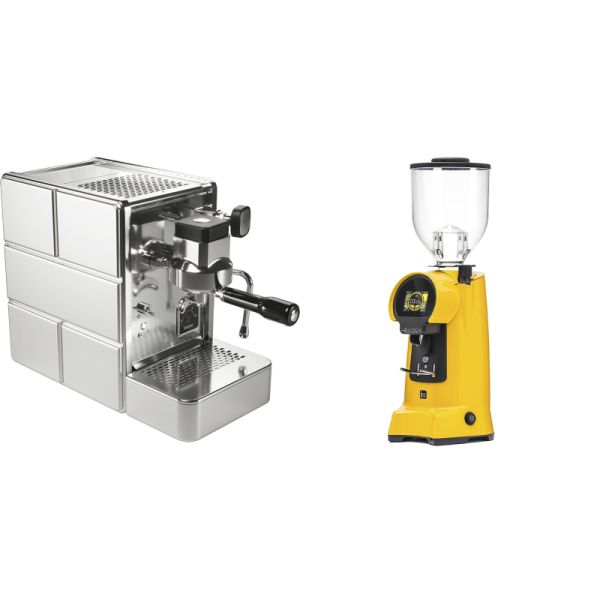 Stone Espresso Mine Premium + Eureka Helios 75, yellow