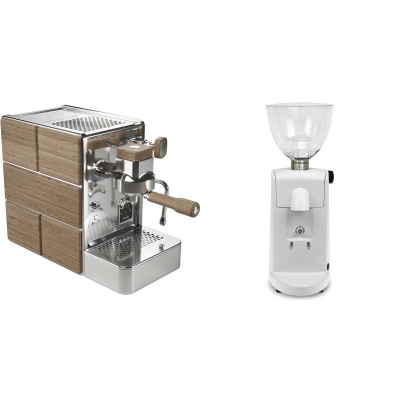 Stone Espresso Mine Premium Wood + Ascaso i-mini i1, bílá