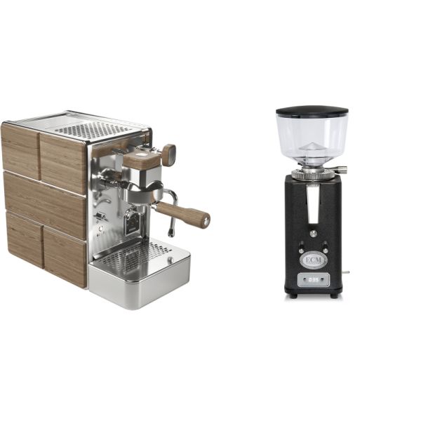 Stone Espresso Mine Premium Wood + ECM S-Automatik 64, anthracite